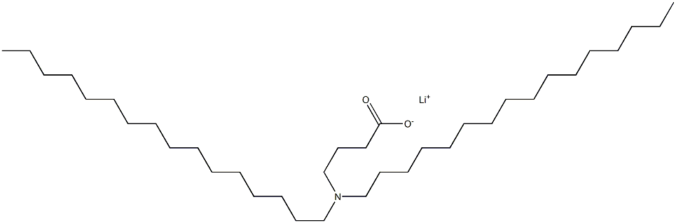 4-(Dihexadecylamino)butyric acid lithium salt Struktur