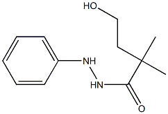 4-Hydroxy-2,2-dimethyl-N'-phenylbutyric acid hydrazide Struktur