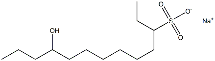 10-Hydroxytridecane-3-sulfonic acid sodium salt Struktur