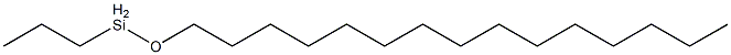 Propyl(pentadecyloxy)silane Struktur