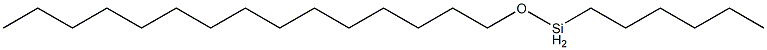 Hexyl(pentadecyloxy)silane Struktur