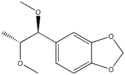 5-[(1S,2R)-1,2-Dimethoxypropyl]-1,3-benzodioxole Struktur