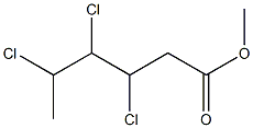 3,4,5-Trichlorohexanoic acid methyl ester Struktur