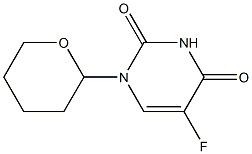 1-(Tetrahydro-2H-pyran-2-yl)-5-fluorouracil Struktur