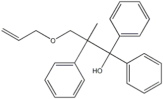 2-アリルオキシメチル-1,1,2-トリフェニル-1-プロパノール 化學(xué)構(gòu)造式