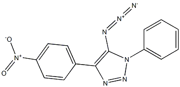 5-Azido-4-(4-nitrophenyl)-1-phenyl-1H-1,2,3-triazole Struktur