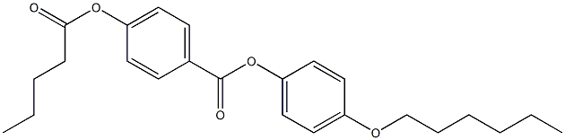 p-Pentanoyloxybenzoic acid p-(hexyloxy)phenyl ester Struktur