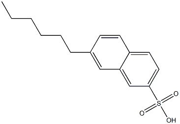 7-Hexyl-2-naphthalenesulfonic acid Struktur