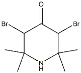 2,2,6,6-Tetramethyl-3,5-dibromopiperidine-4-one Struktur