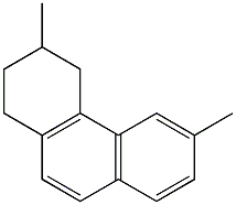 1,2,3,4-Tetrahydro-3,6-dimethylphenanthrene Struktur