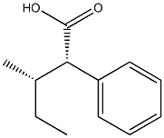 (2S,3S)-2-Phenyl-3-methylvaleric acid Struktur