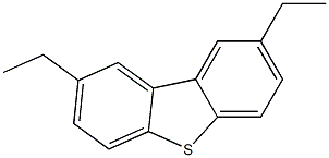 2,8-Diethyldibenzothiophene Struktur