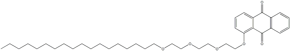 1-[2-[2-[2-(Octadecyloxy)ethoxy]ethoxy]ethoxy]anthraquinone Struktur