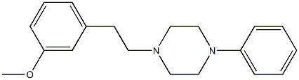 1-(3-Methoxyphenethyl)-4-phenylpiperazine Struktur