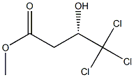 [S,(+)]-4,4,4-Trichloro-3-hydroxybutyric acid methyl ester Struktur