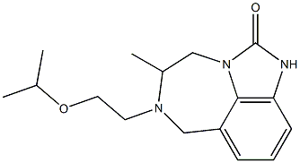 4,5,6,7-Tetrahydro-5-methyl-6-(2-isopropyloxyethyl)imidazo[4,5,1-jk][1,4]benzodiazepin-2(1H)-one Struktur