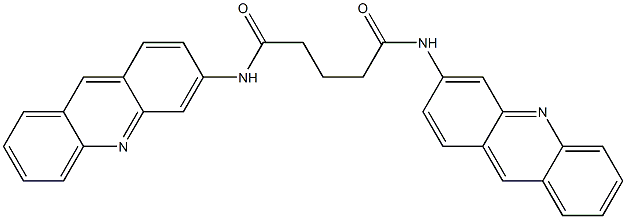 N,N'-Bis(acridin-3-yl)pentanediamide Struktur