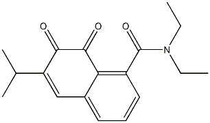 N,N-Diethyl-7,8-dihydro-6-isopropyl-7,8-dioxo-1-naphthamide Struktur