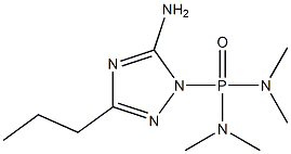 (5-Amino-3-propyl-1H-1,2,4-triazol-1-yl)bis(dimethylamino)phosphine oxide Struktur