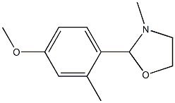 2-(4-Methoxy-o-tolyl)-3-methyloxazolidine Struktur