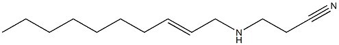 N-(2-Cyanoethyl)-2-decenylamine Struktur