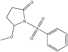 5-Methoxy-1-[(phenyl)sulfonyl]pyrrolidin-2-one Struktur