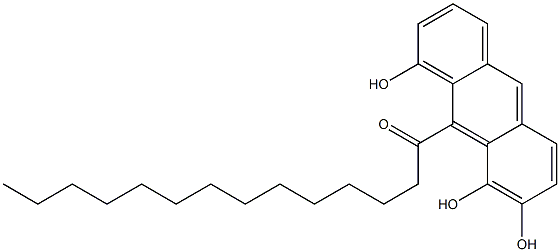 9-Myristoyl-1,7,8-anthracenetriol Struktur