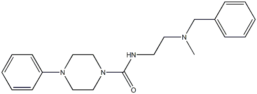 4-Phenyl-N-[2-(benzylmethylamino)ethyl]piperazine-1-carboxamide Struktur