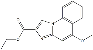 5-Methoxyimidazo[1,2-a]quinoline-2-carboxylic acid ethyl ester Struktur