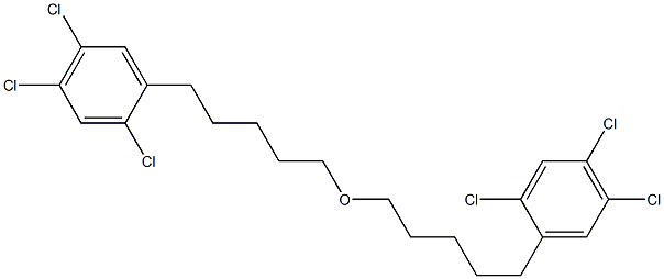 2,4,5-Trichlorophenylpentyl ether Struktur