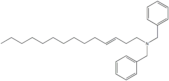 (3-Tetradecenyl)dibenzylamine Struktur