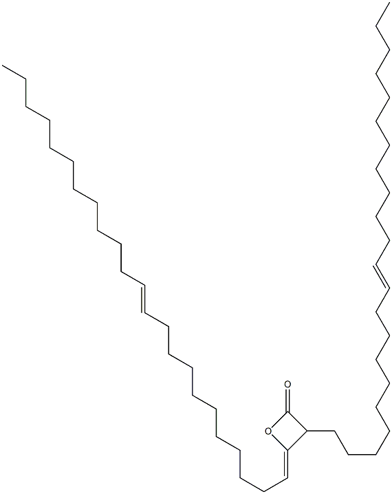 3-(10-Docosenyl)-4-(11-tricosen-1-ylidene)oxetan-2-one Struktur