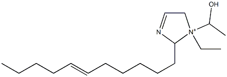 1-Ethyl-1-(1-hydroxyethyl)-2-(6-undecenyl)-3-imidazoline-1-ium Struktur