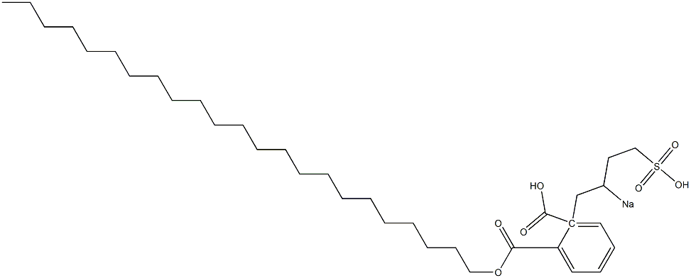 Phthalic acid 1-tricosyl 2-(2-sodiosulfobutyl) ester Struktur