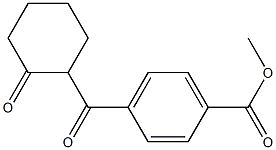 METHYL 4-(2-OXOCYCLOHEXANECARBONYL)BENZOATE Struktur