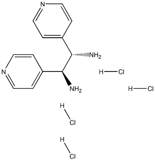 (S,S)-1,2-Di(4-pyridyl)-1,2-ethanediamine tetrahydrochloride, 95%, ee 99% Struktur