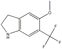 Methyl 6-(trifluoromethyl)-2,3-dihydro-1H-indol-5-yl ether Struktur