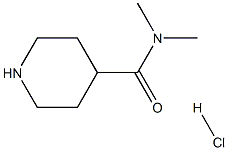 N,N-Dimethyl-4-piperidinecarboxamide hydrochloride Struktur