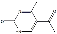 2(1H)-pyrimidinone, 5-acetyl-4-methyl- Struktur