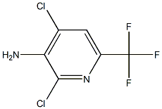 3-Amino-2,4-dichloro-6-(trifluoromethyl)pyridine Struktur