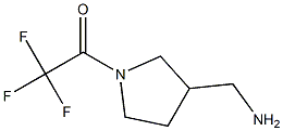 1-(3-(Aminomethyl)pyrrolidin-1-yl)-2,2,2-trifluoroethanone Struktur