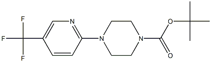 4-(5-Trifluoromethylpyridin-2-yl)piperazine-1-carboxylic acid tert-butyl ester Struktur