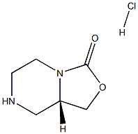 (S)-tetrahydro-1H-oxazolo[3,4-a]pyrazin-3(5H)-one hydrochloride Struktur