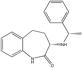 3-[(1-(1S)-Phenylethyl)amino]-1,3,4,5-tetrahy
dro-2H-1-(3S)-benzazepin-2-one Struktur