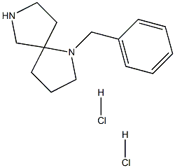 1-benzyl-1,7-diazaspiro[4.4]nonane dihydrochloride Struktur