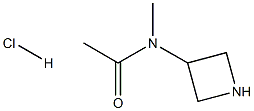 N-(azetidin-3-yl)-N-methylacetamide hydrochloride Struktur