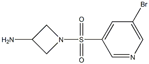 1-(5-broMopyridin-3-ylsulfonyl)azetidin-3-aMine Struktur