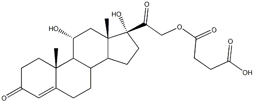 Hydrocortisone succinate monoester Struktur