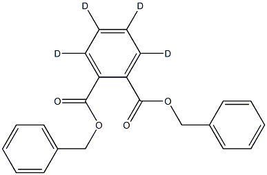 Phthalic acid, bis-benzyl ester D4 Struktur