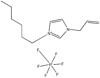 1-Allyl-3-hexylimidazolium hexafluorophosphate Struktur